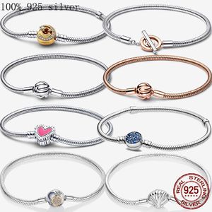 Charms Sterling Sier minimalisme Mesh Reflexion Bracelet Infinity Snake Chain Bracelets for Women Jewelry Gift