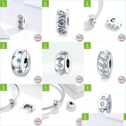Charms Stopper Charm 925 Sterling Sier Gear Bead Fit Original Brand Diy Bracelet Jewelry Accessories 1997 Q2 Drop Delivery 2022 Findi DHZA5