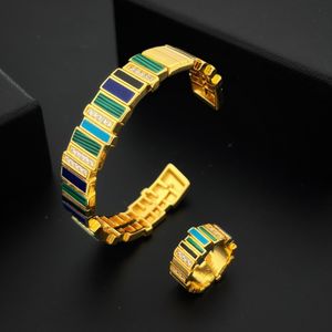 Charms Elegante conjunto de anillos de pulsera hechos a mano africanos y de Oriente Medio Diseño aerodinámico Exquisito Delicado Demostración 230922