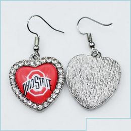 Charms Us Ncaa Football University Team Ohio State Buckeyes Dangle Charm DIY Collier Boucles D'oreilles Bracelet Bracelets Boutons Sp Jewelshop Dh5Z9