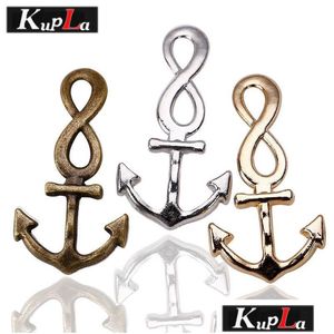 Charms Whole Salekupla Métal Nautique Infinity Ancre DIY Bijoux Pendentif À La Main Pour 21x41mm 30 Pièces C5246 Drop Livraison Résultats Dh7Yz