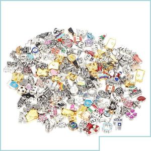 Charms Groothandel drijvende doe -het -zelf sieraden Gemengd 1500 stijlenlegering voor magnetische glazen woonklikjes 200 pc drop levering bevindingen componen Dhi5k