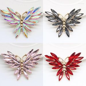 Charms wznb 2pcs Crystal Butterfly Moth hanger voor sieraden maken doe -het -zelfmateriaal earring ketting accessoires