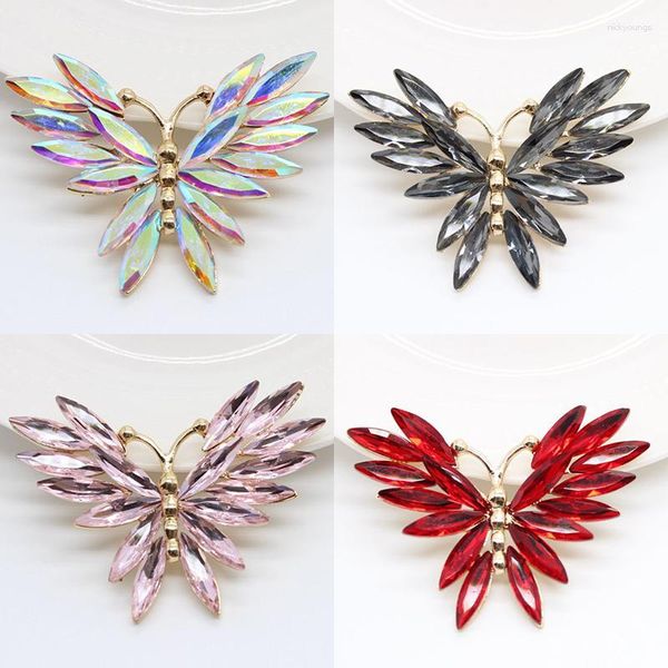 Charms WZNB 2 pièces pendentif papillon papillon en cristal pour la fabrication de bijoux matériel de bricolage boucle d'oreille collier accessoires fournitures en gros