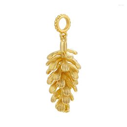 Charms Zhukou Plant Pine Ball Pendant Hoge kwaliteit voor vrouwen Handgemaakte ketting Juwelen Accessoires Groothandelsvoorraden VD113