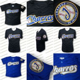 Charros De Jalisco honkbalshirt gemaakt in Mexico Ed Ed 100% polyester-zacht materiaal-zwart blauw gratis verzending truien