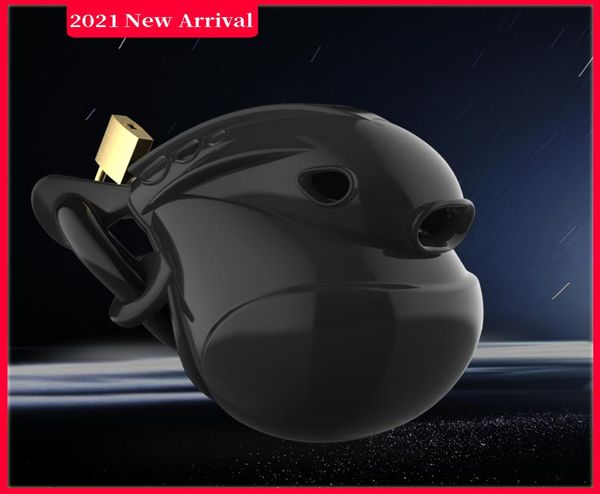 Chaste Bird 2021 Nouveau mâle entièrement de retenue Dispositif en silicone Cage Cage réglable Penis Pinis Ring Anti-Off Belt Sex Toys1803402