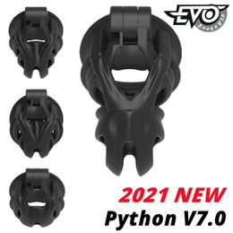 KUIS VOGEL Python V70 3D EVO Kooi Mamba Mannelijke Kuisheidsgordel DoubleArc Manchet Penis Ring Cobra Cock Adult Sex speelgoed 240102