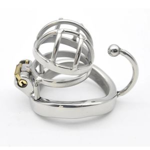 Chaste Bird En Acier Inoxydable Mâle Chasteté Petite Cage avec Base Arc Anneau Dispositifs Cock ring Pénis Adultes jouets sexuels C273 240102