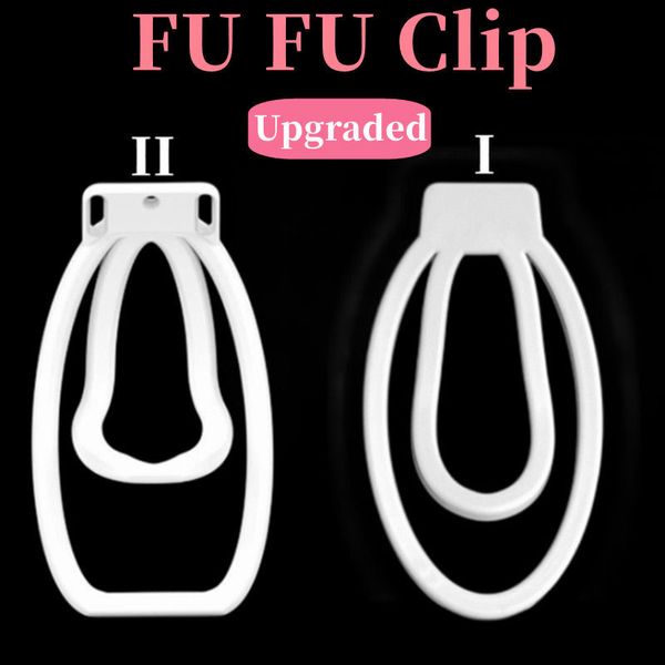 Dispositivos de castidad FUFU Clip I II Jaula de castidad masculina para Sissy Penis Lock Dispositivo de castidad Light Plastic Cock Cage Sextoys para hombres Gay Adlt Shop 230804