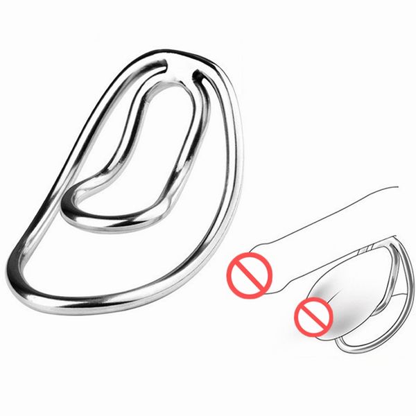 Castidad Metal pene Clip Panty jaula de castidad Gay juguetes atractivos para hombre pene Trainingsclip jaula para pene BDSM Bondage ejercicio masculino