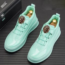 Chaussure homme luxe marque nouvelles bottes décontractées chaussures de luxe haut de gamme chaudes semelles épaisses chaussures de sport pour hommes Zapatos Hombre A6
