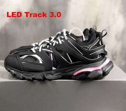 Chaussures habillees Designer Led Track 3 3.0 Chaussure Hommes Femmes Manden Triple Noir Blanc Rose Bleu Oranje Jaune Vert Tess.Gomma Sneaker Pistes Sport 4417ess