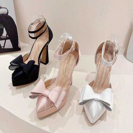 Chaussures HBP Non-Brand Talon Les Sexy Wedding Crystal Love Shape Dikke luxe platform hakken