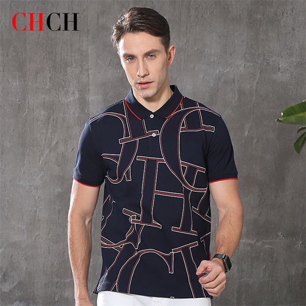 CHCH 100% coton Polo hommes décontracté couleur unie à manches courtes marque hommes chemises été haute qualité Streetwear Polos hommes 220426