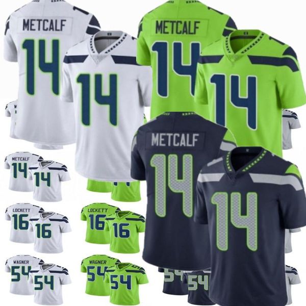 CARACE 14 DK Metcalf Jersey Custom 7 Geno Smith Men Women Youth 33 Jamal Adams Tyler Lockett Chris Carson Jordyn Brooks Kenneth Walker III Jerseys de fútbol