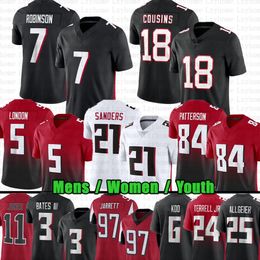 Pas cher 18 Kirk Cousins Bijan Robinson Football Jersey Drake London Younghoe Koo Darnell Mooney AJ Terrell Michael Vick Tyler Allgeier Kyle Pitts Jessie Bates Rondale