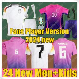 goedkope 2024 Europese beker Duitsland voetbalshirts HUMMELS KROOS GNABRY WERNER DRAXLER REUS MULLER GOTZE Heren- en kindertenue Fans Spelerversie voetbalshirt uniform