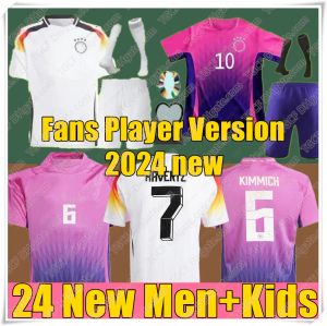 Barato 2024 Copa de Europa Alemania camisetas de fútbol HUMMELS KROOS GNABRY WERNER DRAXLER REUS MULLER GOTZE Hombres y niños kit Fans Player versión camiseta de fútbol uniforme