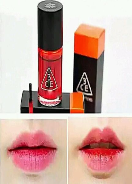 Barato 24 unids Corea 3CE 3 Concepto Ojos Líquido Impermeable mini mágico cereza rosa tinte de labios mancha brillo de labios lápiz labial Rouge Loción Bi4620600