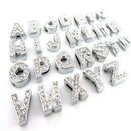 Cheap 260pcs lot de bricolage lettres de diy avec charmes de strass pour 10 mm 8 mm colliers pour chiens 286f