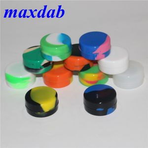 3 ml anti -aanbak siliconen JAR DAB -containers voor wassiliconenpotten concentreren Case 6 in 1 Dabs siliciumcontainer