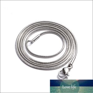 Goedkope 316L roestvrij staal slang ketting 0.9mm 2mm 16-28 inches mode-sieraden voor mannen en vrouwen fit hanger fabriek prijs expert ontwerp kwaliteit nieuwste stijl