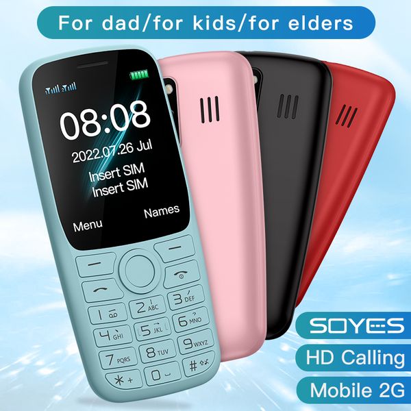 1,8 pouces Gsm enfants téléphone mobile débloqué personnes âgées téléphones portables caméra Fm Mp3 torche touche tactile double carte SIM étudiant celulaire débloque enfant Mini téléphones portables bandes complètes mondiales