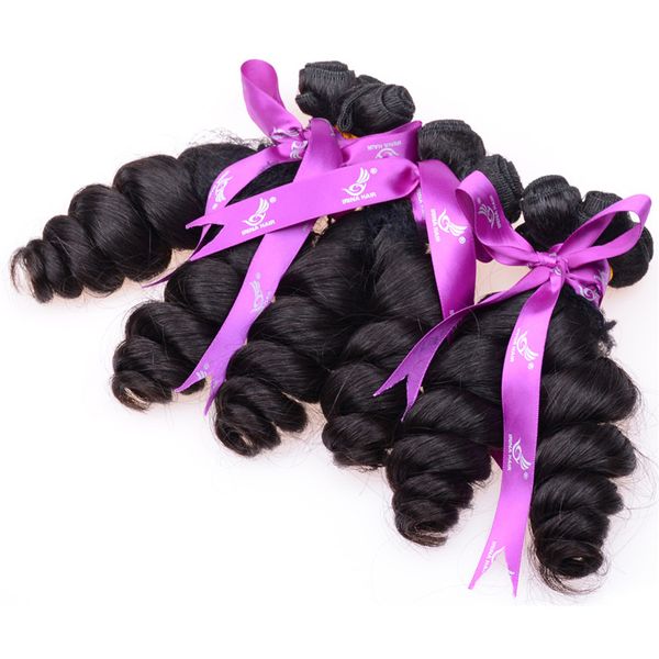 Pas cher 4 Bundles malaisienne tante Funmi cheveux armure Romance Curl cheveux humains rouleau de printemps Curl 8 pouces-28 pouces brésilienne vierge Extension de cheveux