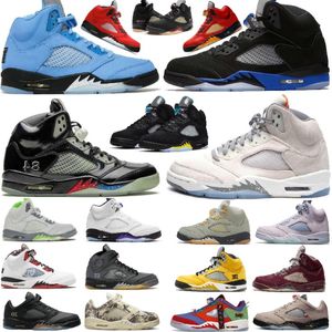 2023 Race Blue 5 5s Basktball Shoes Low Doernbecher Wings Expression PSG Paname Zwart Metallic Zilver Wit Cement Concord Druif Groene Boon Raging Bull Craft Tokyo