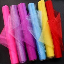 Goedkoop! 5m/10mm transparant kristal organische pure rolstof voor draperen huwelijksceremonie partij huisdecoratie bruiloft bloemen boog 6z 240124