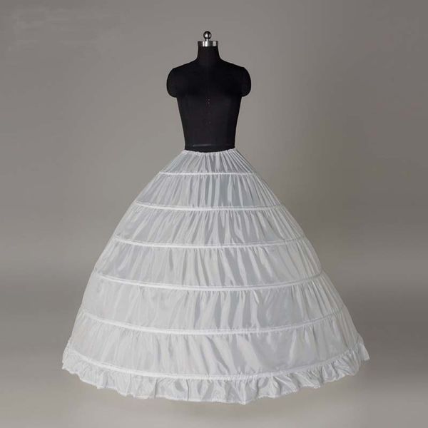 Pas cher taille réglable Crinoline 6 cerceau jupon pour robe de bal robe accessoires de mariage robes de mariée sous-jupe