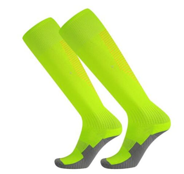 Niños adultos baratos antideslizantes sobre la rodilla calcetines de fútbol engrosados toalla inferior calcetines de tubo largos cómodos niños resistentes deportes niños fitness