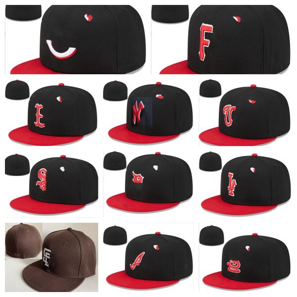 Pas cher All Team Logo Designer Chapeaux ajustés taille chapeau Baseball Snapbacks Fit chapeau plat broderie réglable casquettes de basket-ball Sports de plein air Hip Hop Bonnets nouvelle casquette de l'ère