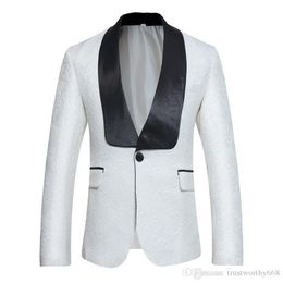 Barato y fino, un botón, padrinos de boda, chal, solapa, novio, esmoquin, trajes de hombre, boda/baile de graduación, mejor chaqueta de hombre (chaqueta + Pantalones + corbata) M22