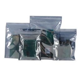 Goedkope antistatische aluminium opbergtas Zipper slot hersluitbare antistatische buidel voor elektronische accessoires pakket ESD tassen