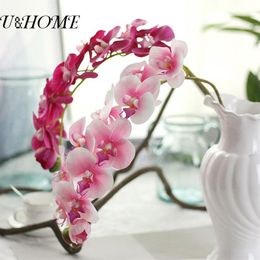 Goedkope kunstmatige phalaenopsis latex orchidee bloemen real touch voor thuis bruiloft mariage decoratie nep flores accessoires bulk281c