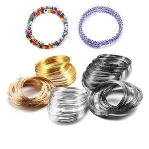 100 boucles / lot de 0,6 mm fil en acier à mémoire de bricolage Boucles d'oreilles en perles de bricolage bijoux de fabrication d'accessoires
