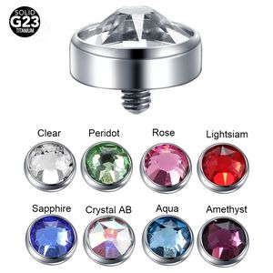 1PC Titanium Microdermal Piercing Surface Internally Threaded Gem Ends Dermal Skin Diver Hide in Medusa Piercing Body Jewelry Body JewelryPiercing Jewelry skin