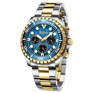 Pas cher BIDEN Biden haut de gamme bracelet en acier multi fonctionnel étanche mécanique montre pour hommes 0239-1