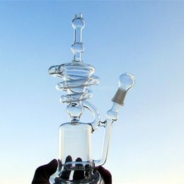 Goedkoop! Bongs Pipes Hitman Glass Sundae Stacks Glas Olierouts Waterleidingen Dikke Stevige Glas Pips met 14,4 mm Mannelijke verbinding