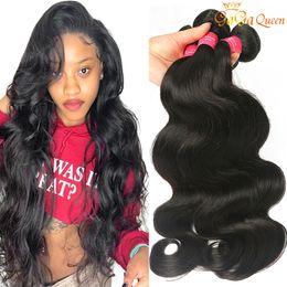 Gagaqueen Braziliaanse Virgin Haar Body Wave 3 Bundels Onverwerkte Body Wave Menselijk Hair Extensions Nature Color