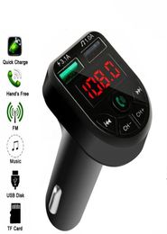 Kit de voiture Bluetooth multifonction CARE3 CARE5 pas cher Émetteur 31A1A Chargeur de voiture double USB FM Lecteur MP3 support carte TF Hands1460096