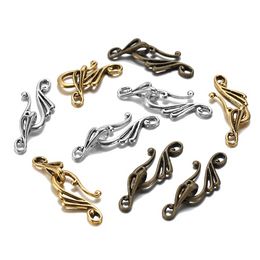 10 pièces Antique Bronze or Note de musique forme en alliage de Zinc fermoirs à bascule crochets pour collier Bracelet fabrication de bijoux fournitures bricolage fabrication de bijouxrésultats de bijoux