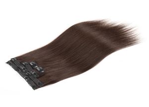 Clip pas cher dans les extensions de cheveux humains couleur noire naturelle couleur marron options de couleur blonde 160g 18 pièces ensemble DHL7943060