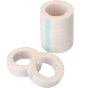 5 rollos de pelusa de extensión de pestañas, cinta adhesiva de tela no tejida transpirable debajo de los ojos, cinta de papel para pestañas postizas, parche, herramientas de maquillaje, herramientas de maquillaje, accesorios