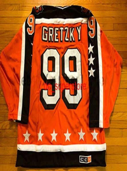 CCM CCM personnalisé pas cher Wayne Gretzky All Star Hockey Jersey Stitch Ajouter un nom de numéro Men Kid Hockey Jerseys XS5XL6491728