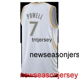 Goedkope Custom Dwight Powell #7 2021 Swingman Jersey Stitched Heren Dames Jeugd XS-6XL Basketbalshirts
