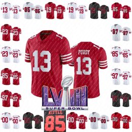 Brock Purdy voetbalshirt Nick Bosa Christian McCaffrey Brandon Aiyuk Deebo Samuel George Kittle Trent Williams Fred Warner Talanoa Hufanga Jennings Joe Montana