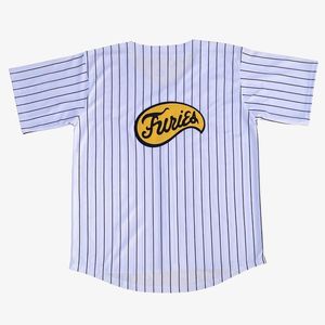 Goedkope Custom Furies Stripes White Baseball Jersey XS-5XL